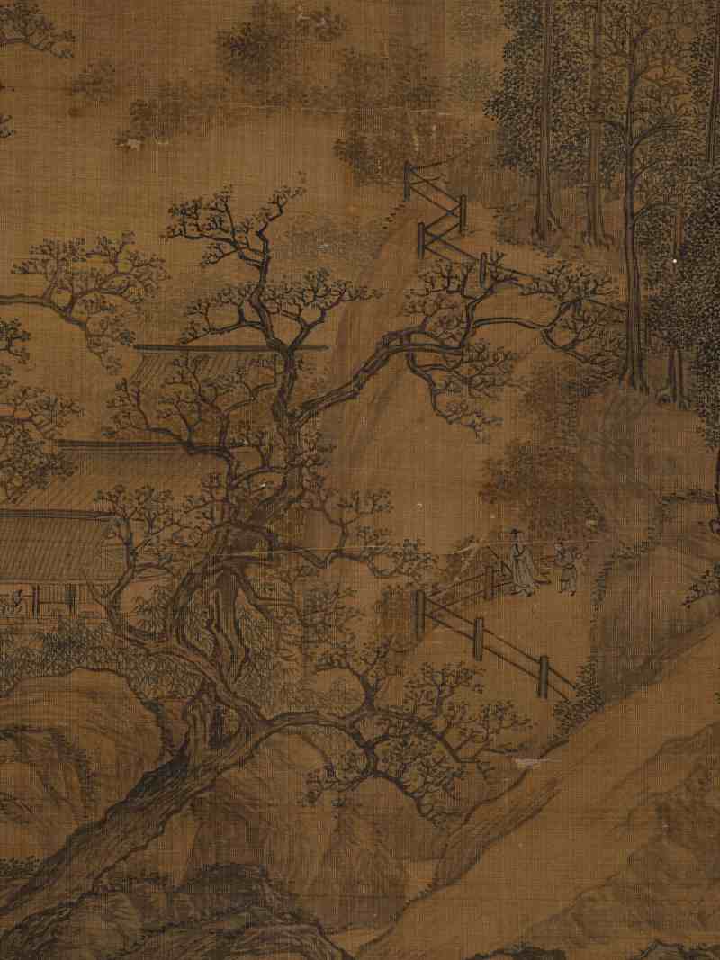 庚申（1680年）作 王翚（款） 春山读书图 - 图9