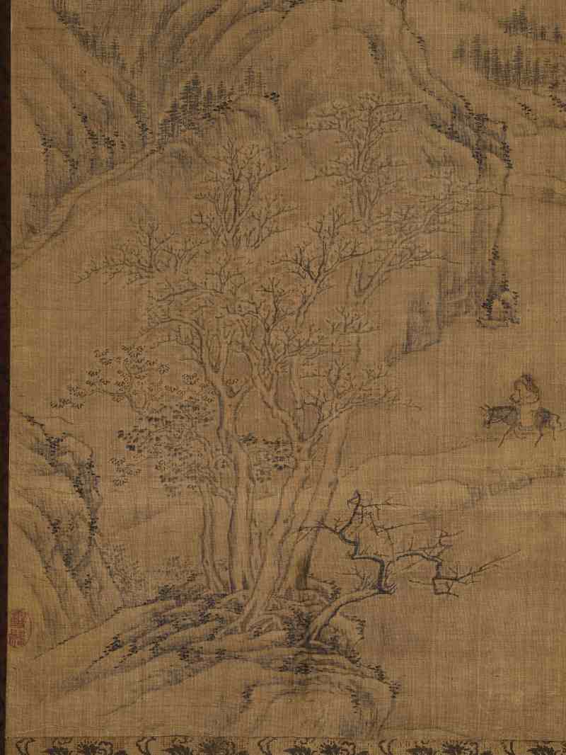 黄垣（款） 策蹇寻梅 - 图4