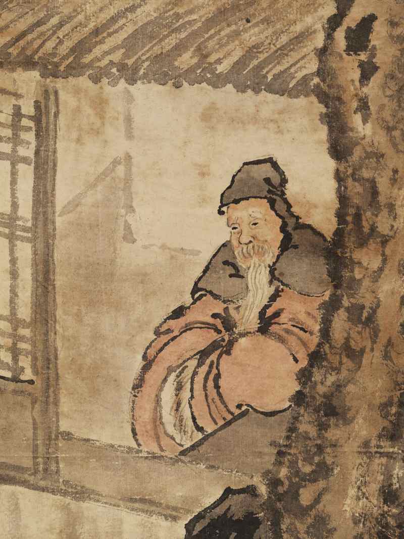 丁卯（1688年）作 高其佩（款） 寒斋独坐 - 图11