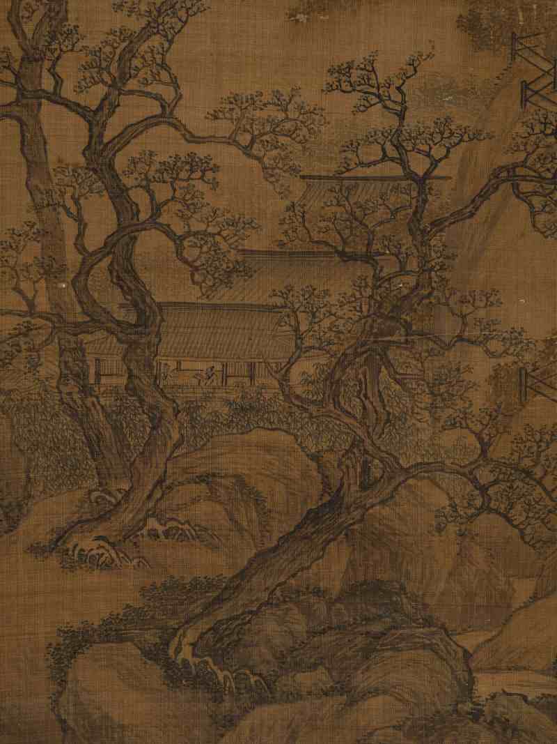 庚申（1680年）作 王翚（款） 春山读书图 - 图10