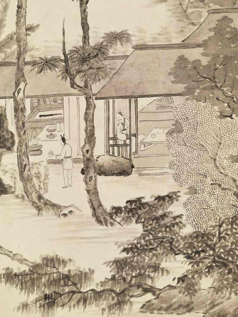 辛巳（1821年）作 张崟(款) 竹炉山房图 - 图4