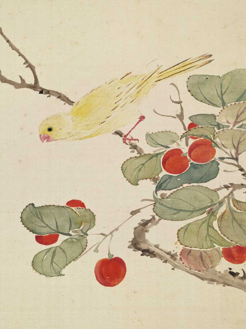 道光甲午（1834年）作 翁雒 花鸟写生册 - 图16