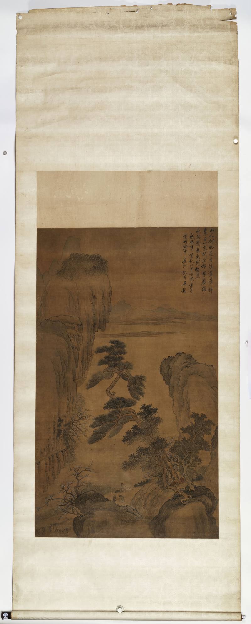 辛酉（1501年）作 沈周（款） 停琴听涛 - 图2