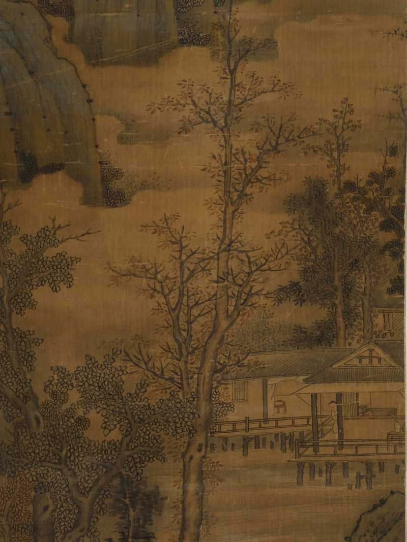丁卯（1507年）作 周臣（款） 携琴访友 - 图5
