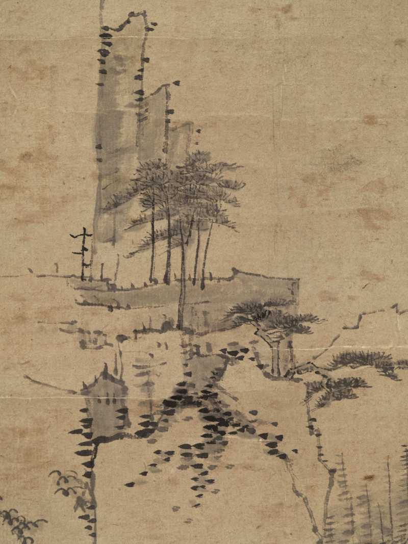 丙申（1656年）作 弘仁（款） 层岩松壑 - 图12