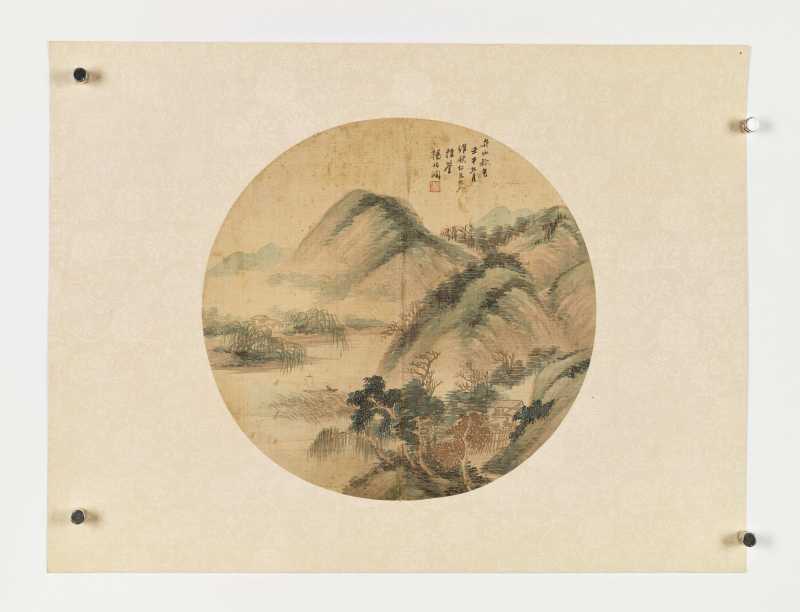 壬午（1882年）、辛亥（1911年）作 杨伯润、吴石仙 山水二帧 - 图2