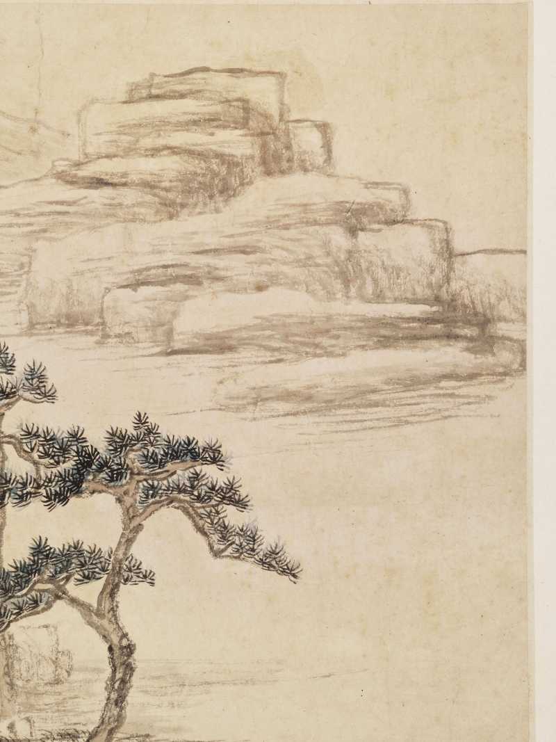 丙辰（1676年）、戊子（1708年）作 王鉴（款）、王翚（款）等七家 诸家山水册 - 图24