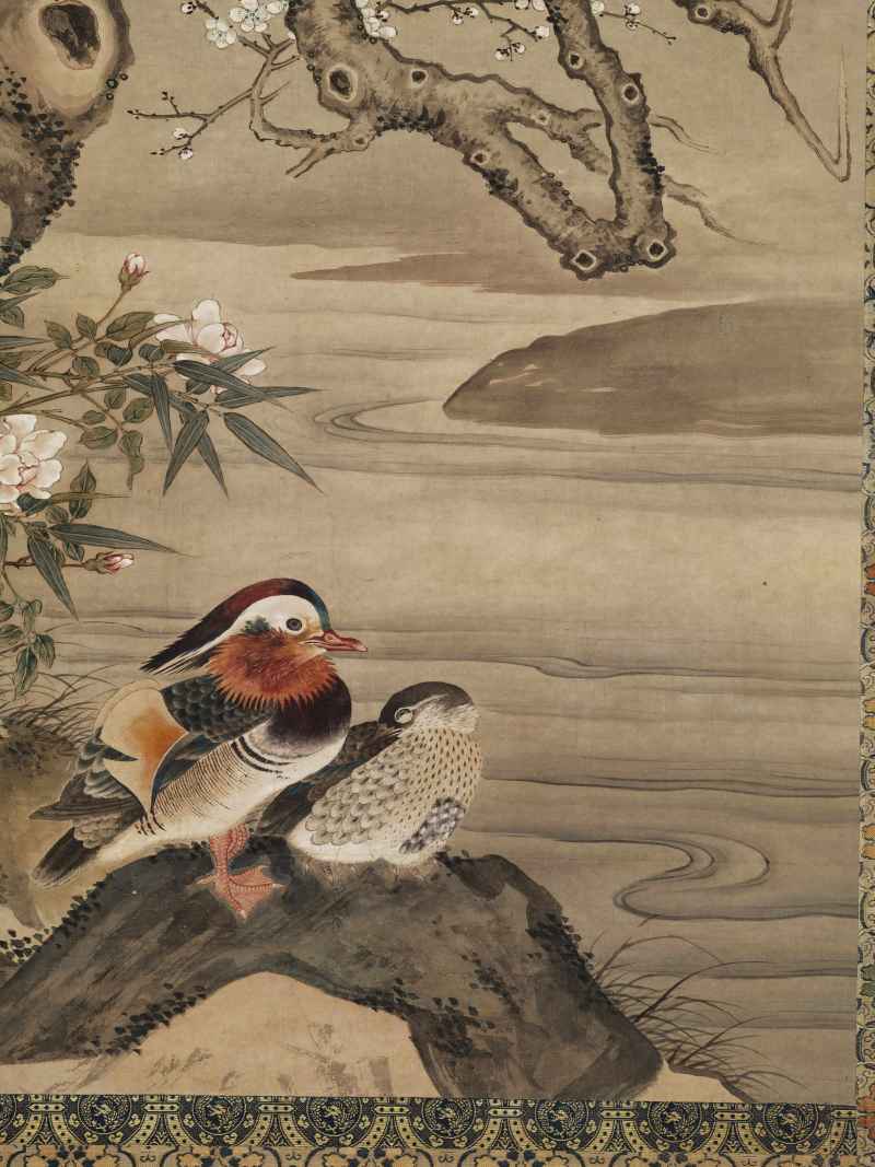 童衡（款） 梅雀鸳鸯 - 图7