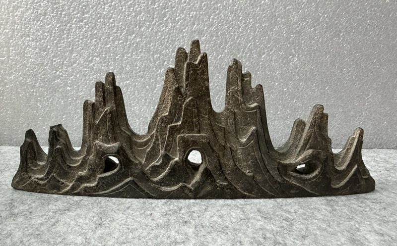 宋 楚石群峰山形筆架 - 图5