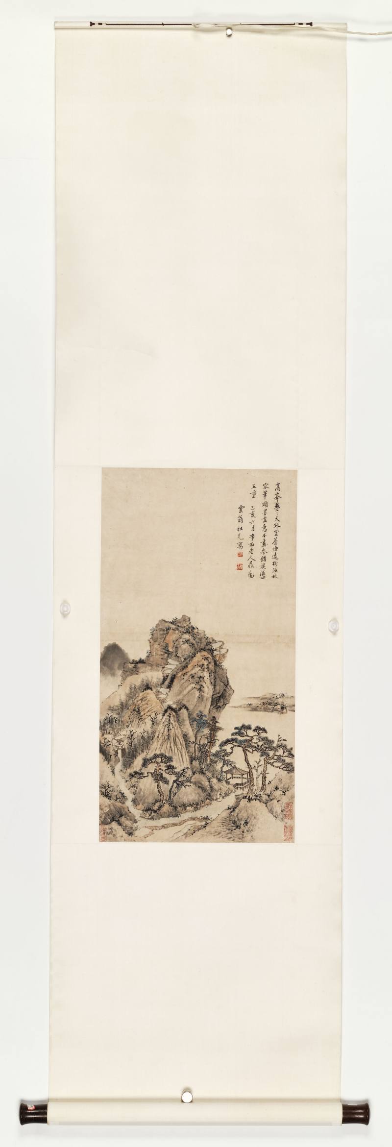 己亥（1719年）作 黄鼎（款） 秋岚晴翠图 - 图2