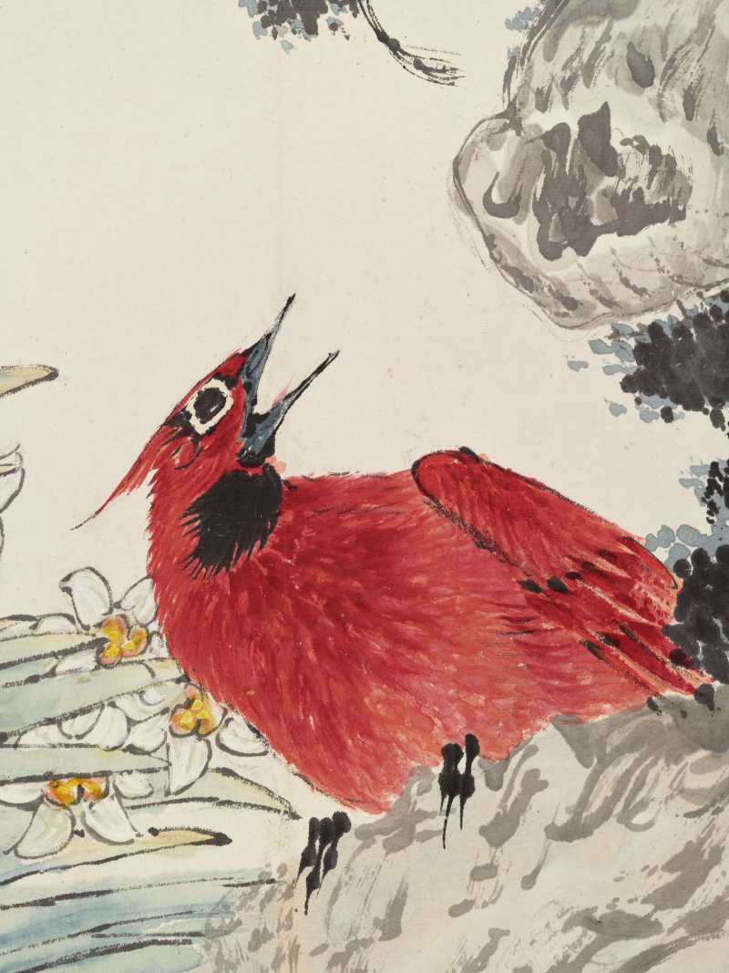 癸丑（1913年）、己卯（1879年）作 王礼、张熊、丁宝书 花鸟三帧 - 图15