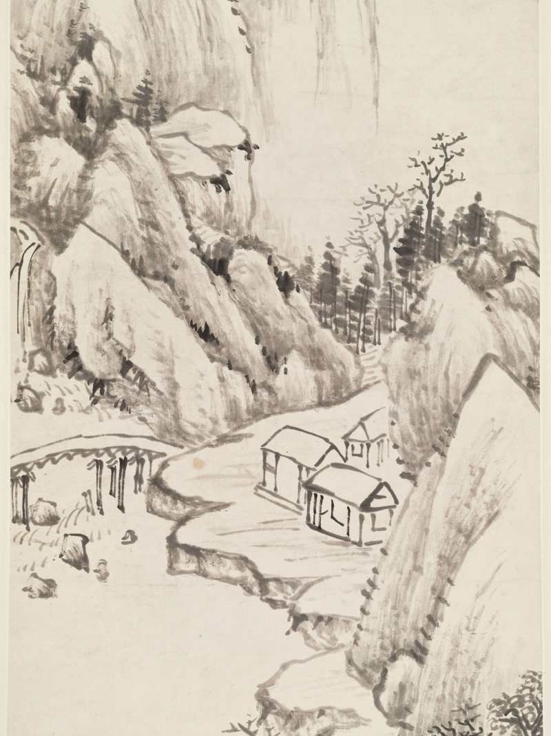 屠倬（款） 溪桥清远 - 图4