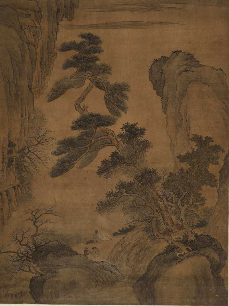 辛酉（1501年）作 沈周（款） 停琴听涛 - 图4