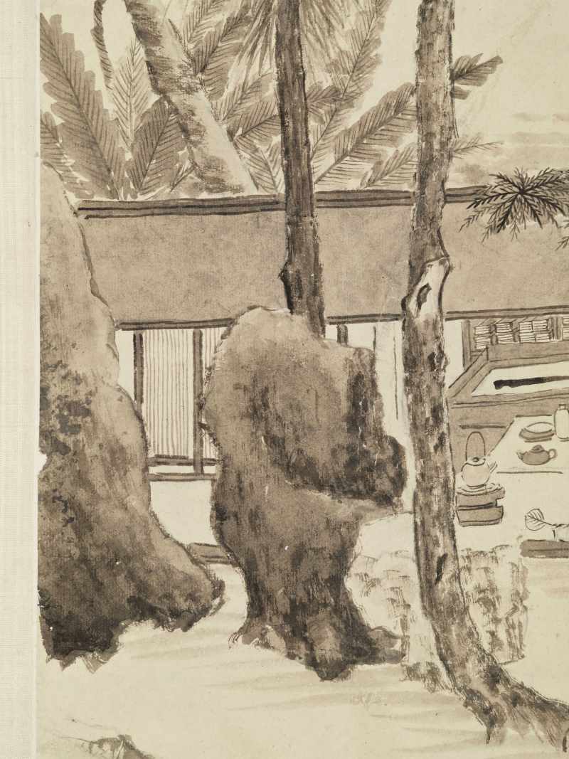 辛巳（1821年）作 张崟(款) 竹炉山房图 - 图6