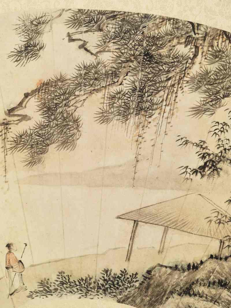 潘恭寿 曳杖行 - 图5