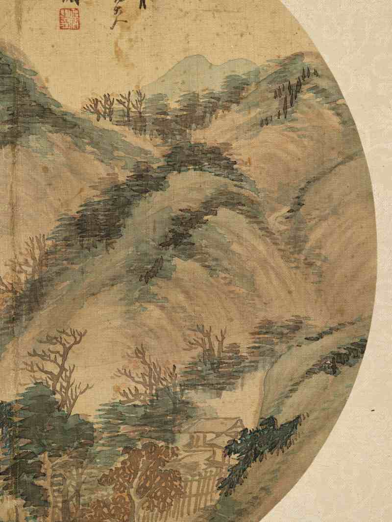 壬午（1882年）、辛亥（1911年）作 杨伯润、吴石仙 山水二帧 - 图5