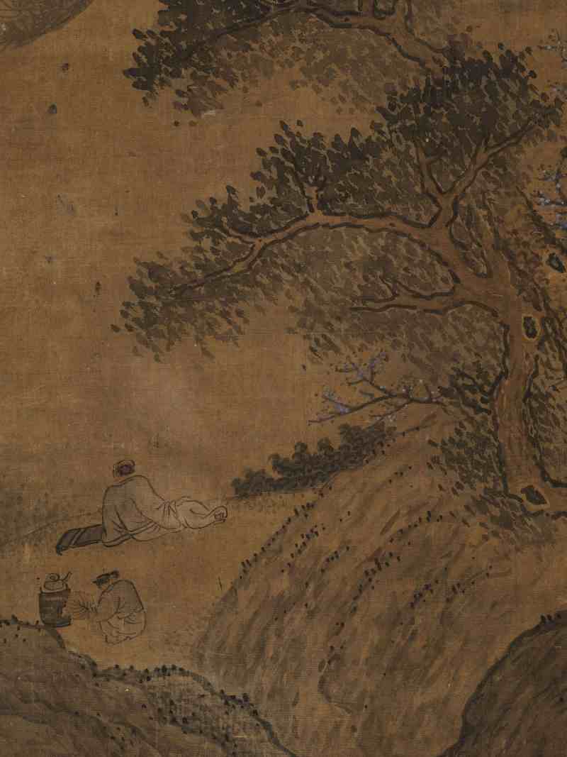 辛酉（1501年）作 沈周（款） 停琴听涛 - 图5