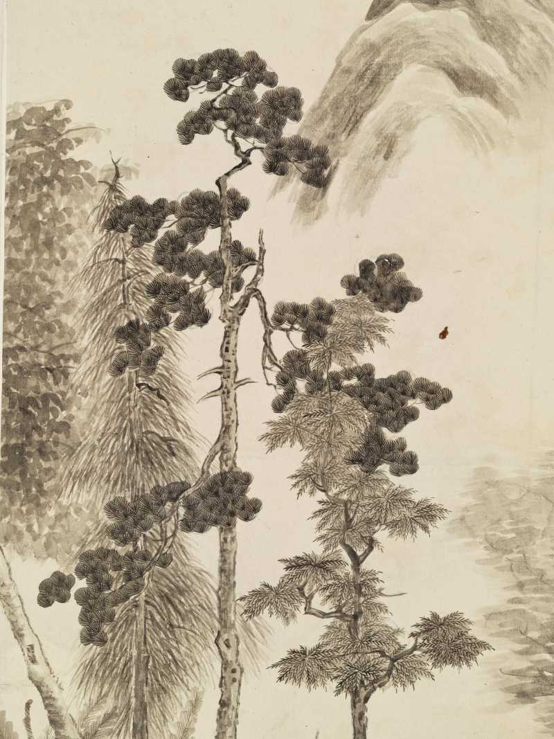辛巳（1821年）作 张崟(款) 竹炉山房图 - 图7