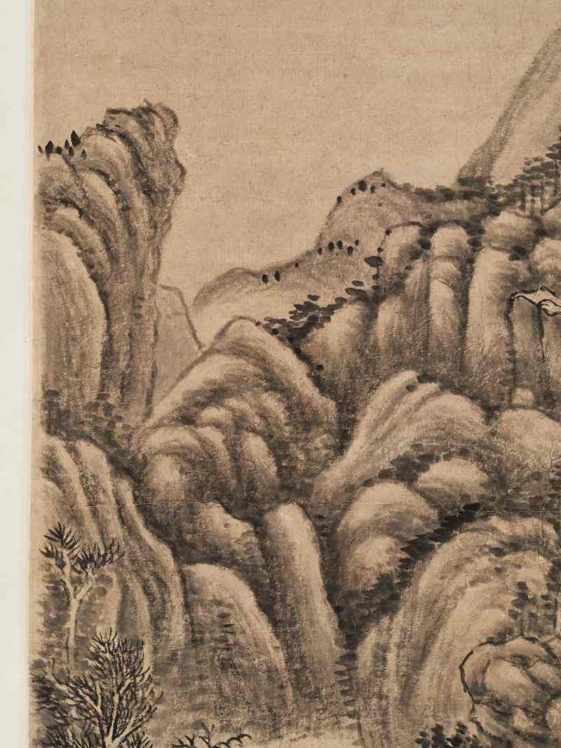 康熙丁亥（1707年）作 王原祁（款） 仿董北苑山水 - 图9
