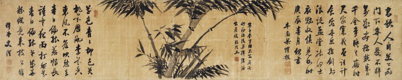 瑞波、梁耀枢、史澄 墨竹