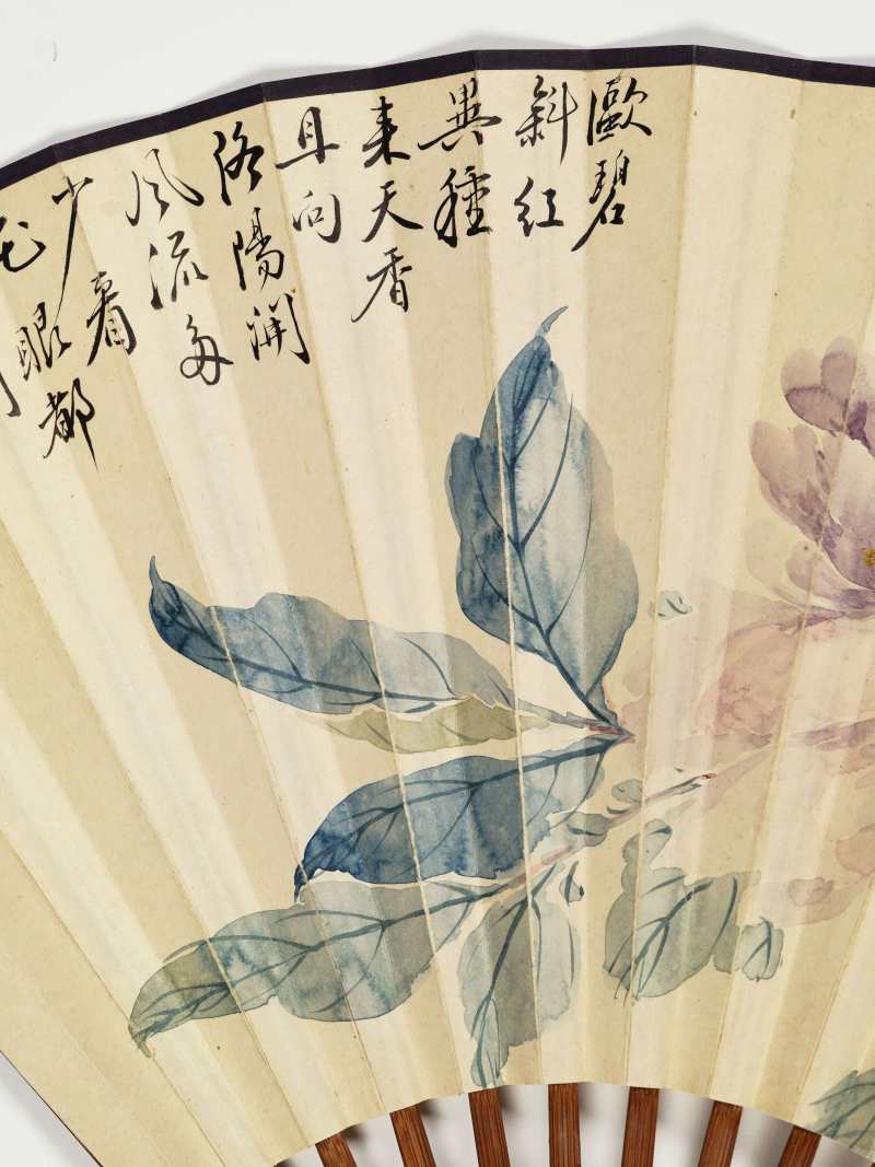 丁亥（1947年）作 应天籁、王福庵 异种牡丹·隶书临碑 - 图5