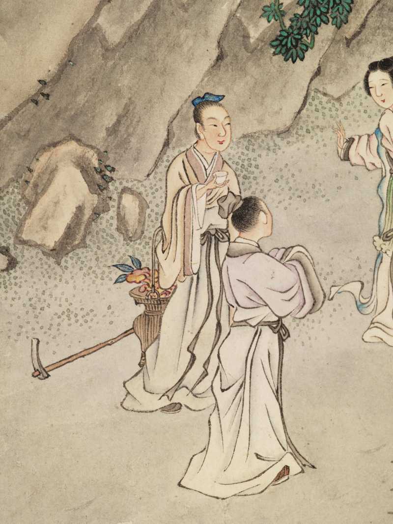 王树榖、吴求 题神仙图册 - 图7