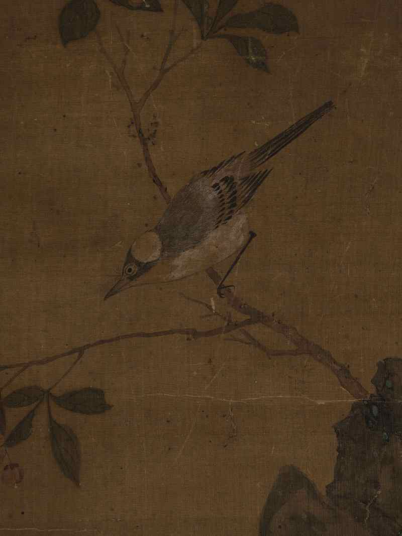 乙卯（1699年）作 陈书（款） 山雀芙蓉 - 图5