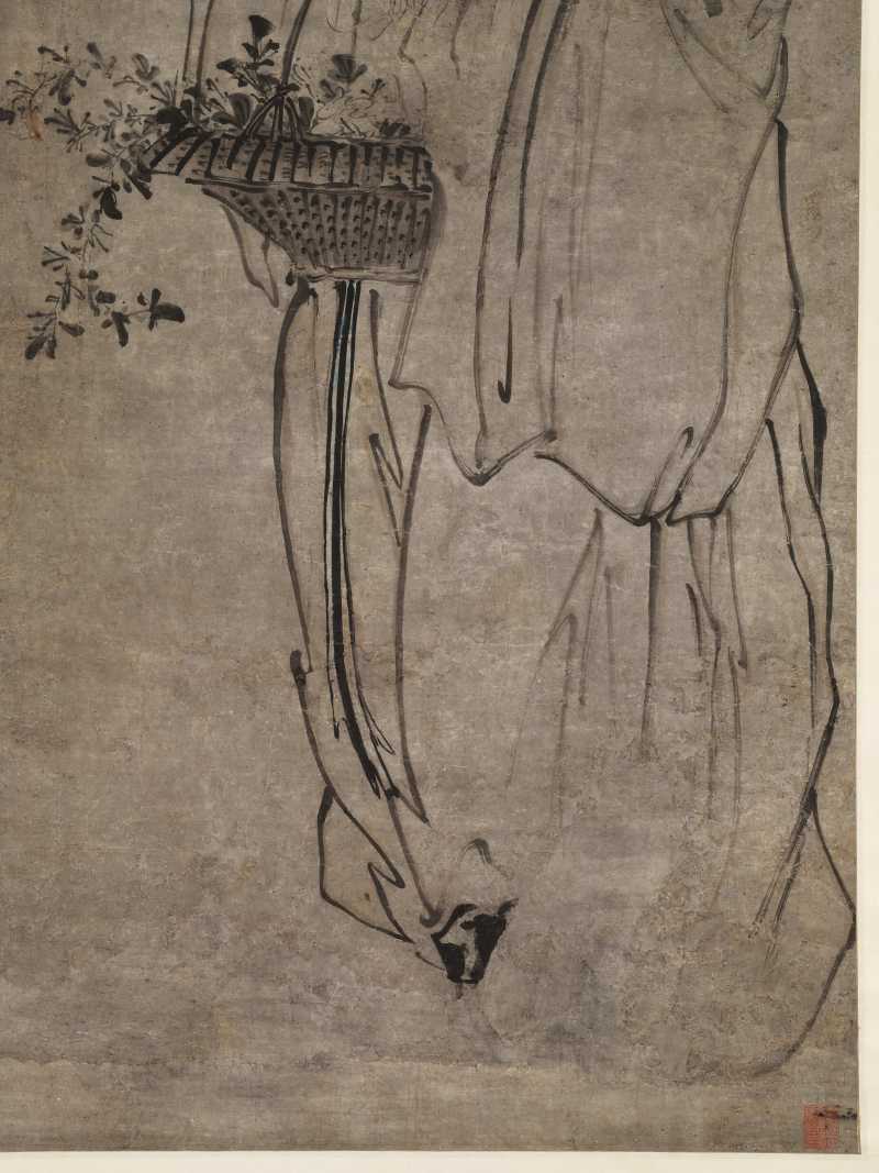 黄慎（款） 采花翁 - 图4