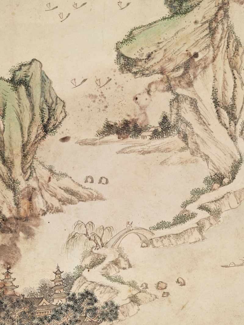 黄向坚（款） 云川十二景 - 图10