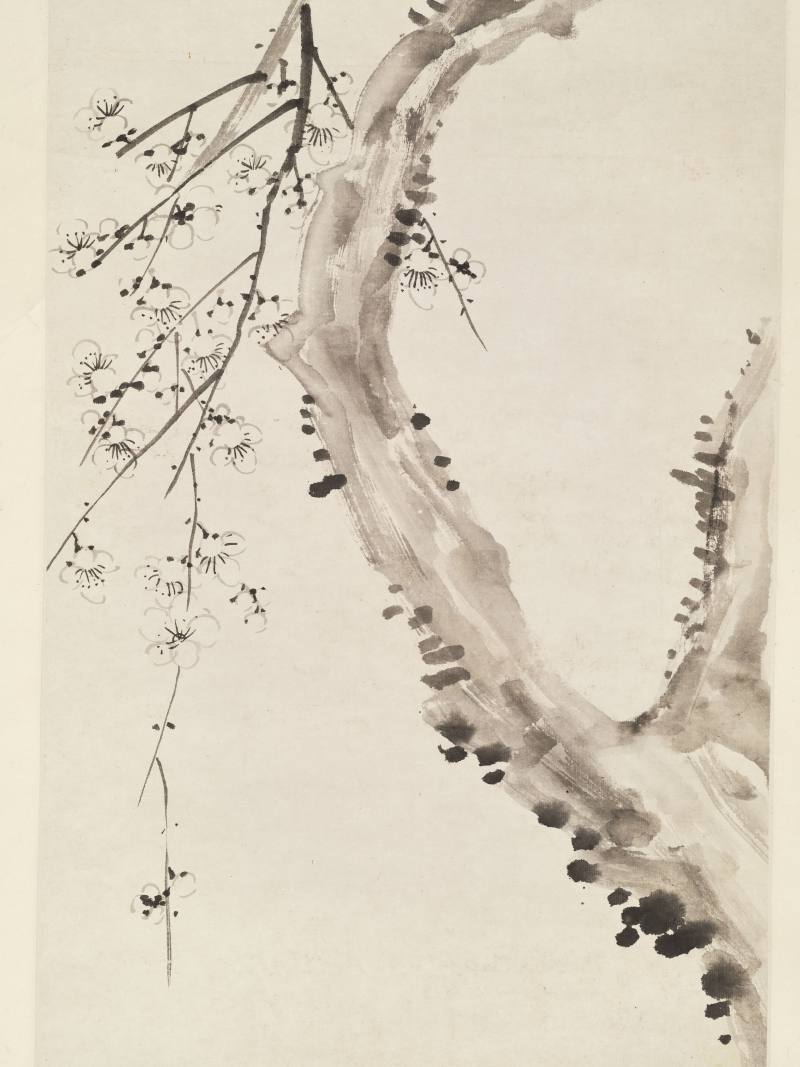 同治丁卯（1867年）作 董念芬 墨梅 - 图3