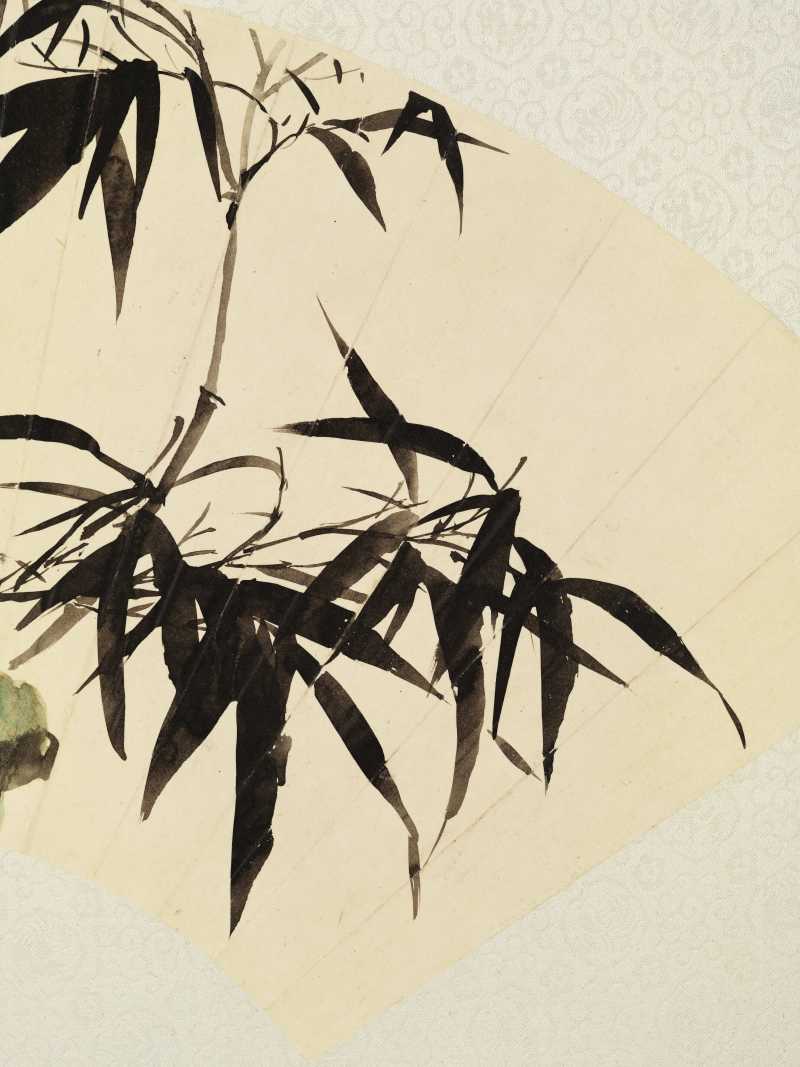 丁亥（1947年）作 朱梅邨 竹石二帧 - 图5