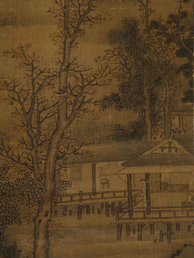 丁卯（1507年）作 周臣（款） 携琴访友 - 图9