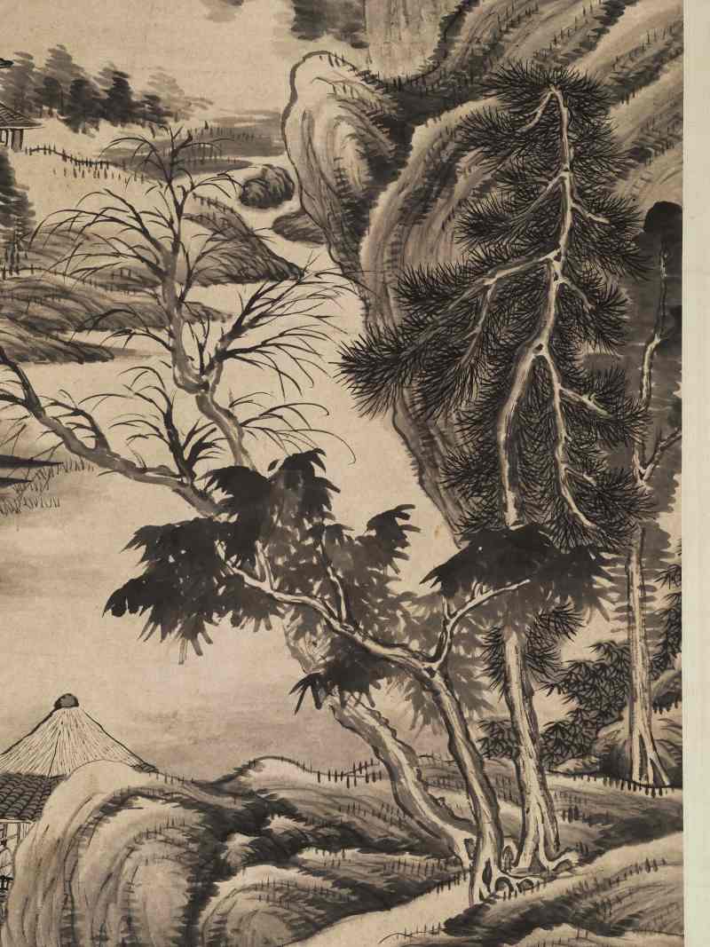 高元眉 仿思翁山水 - 图7