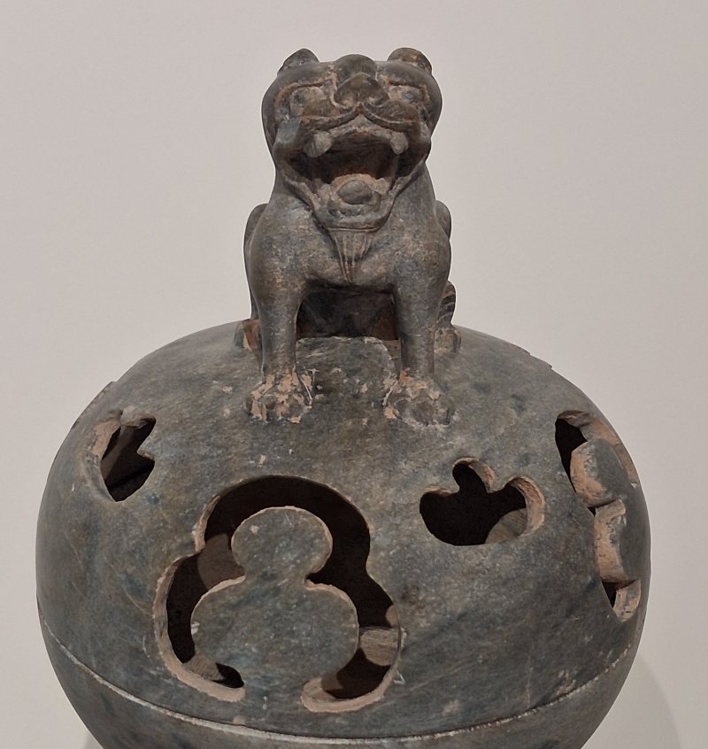 唐 豹斑石狻猊香熏 - 图6