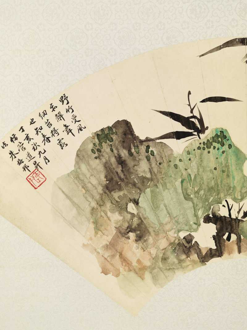 丁亥（1947年）作 朱梅邨 竹石二帧 - 图7