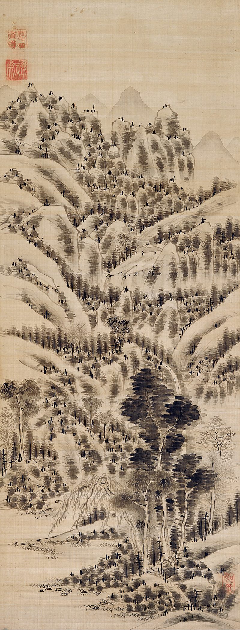 黄道谦（款） 万山秋壑