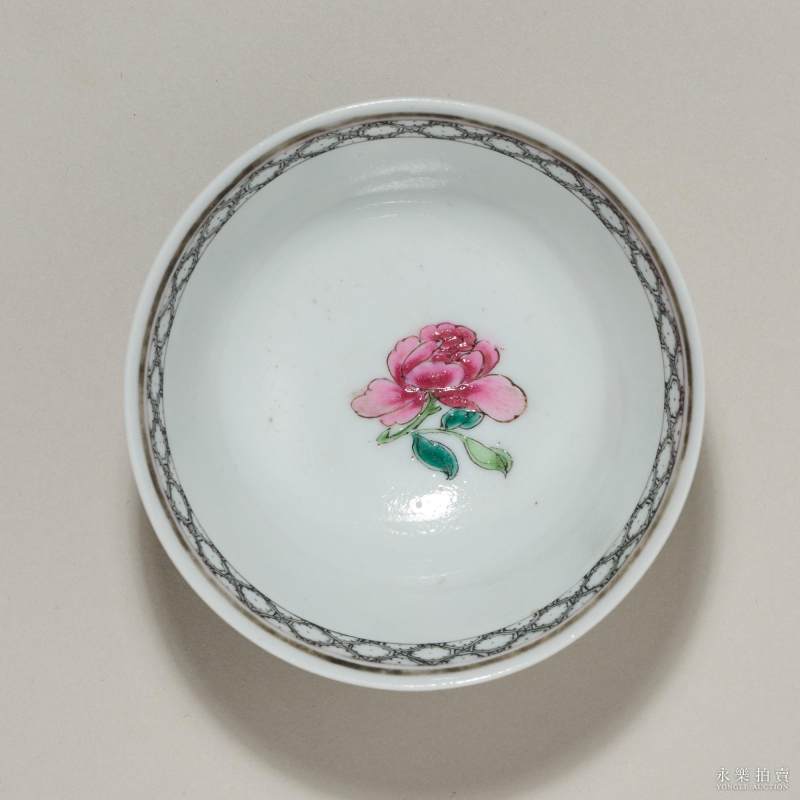 清雍正 粉彩花鸟纹杯 - 图5
