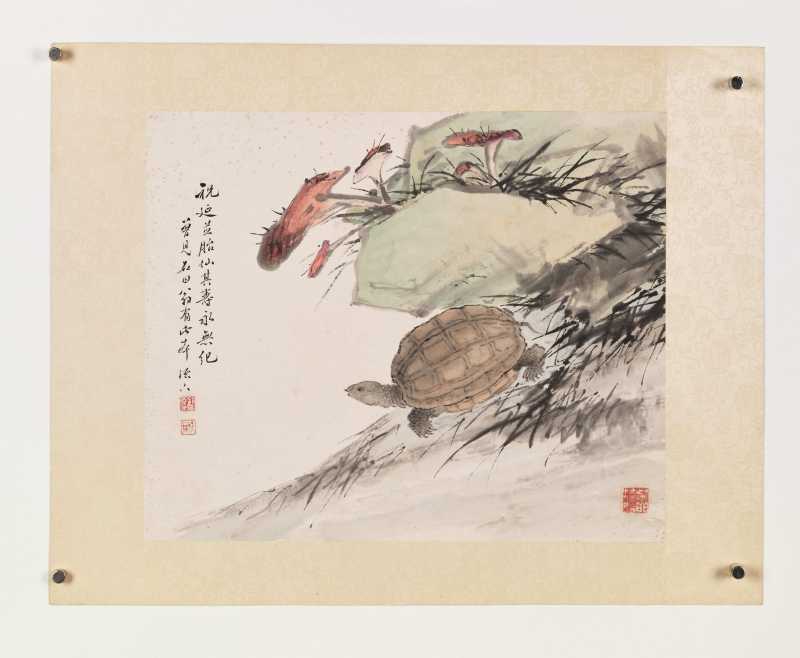 癸酉（1933年）、庚辰（1940年）、1941年作 朱文侯、叶潞渊、王师子等 各家花卉七帧 - 图16