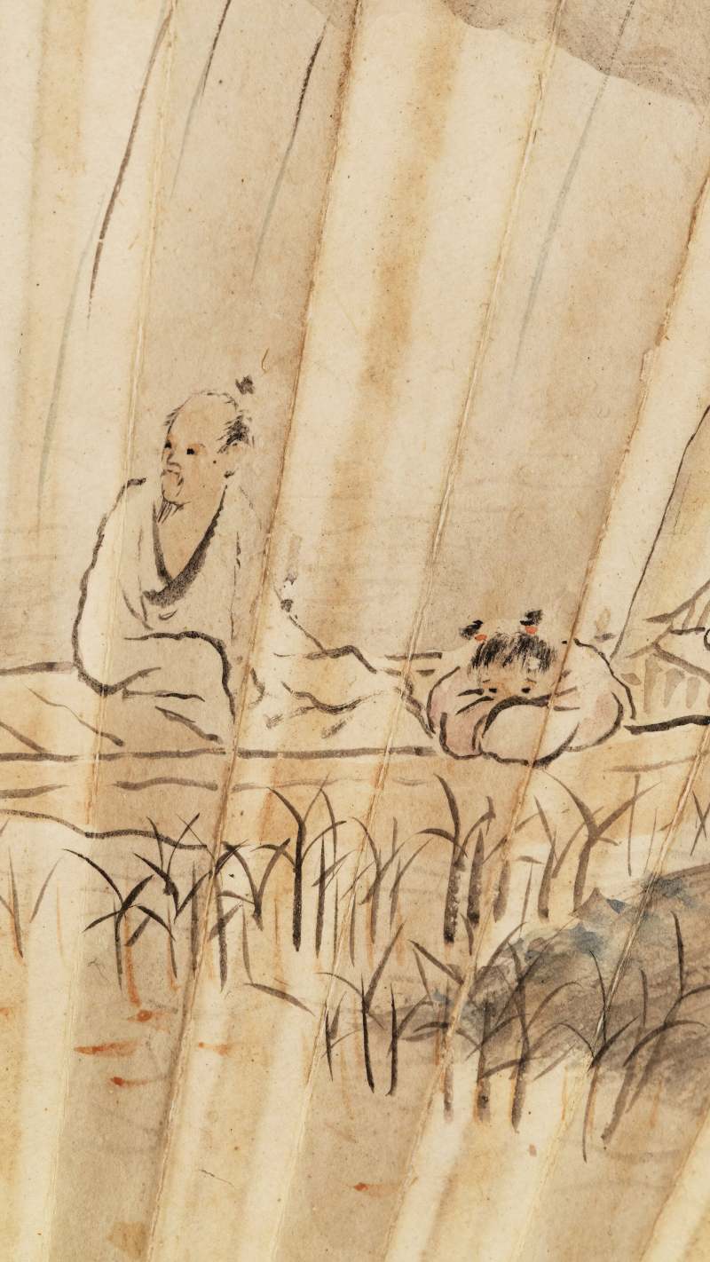 壬午（1942年）作 钱松嵒、云楼 听笛观月·行书五言诗 - 图9