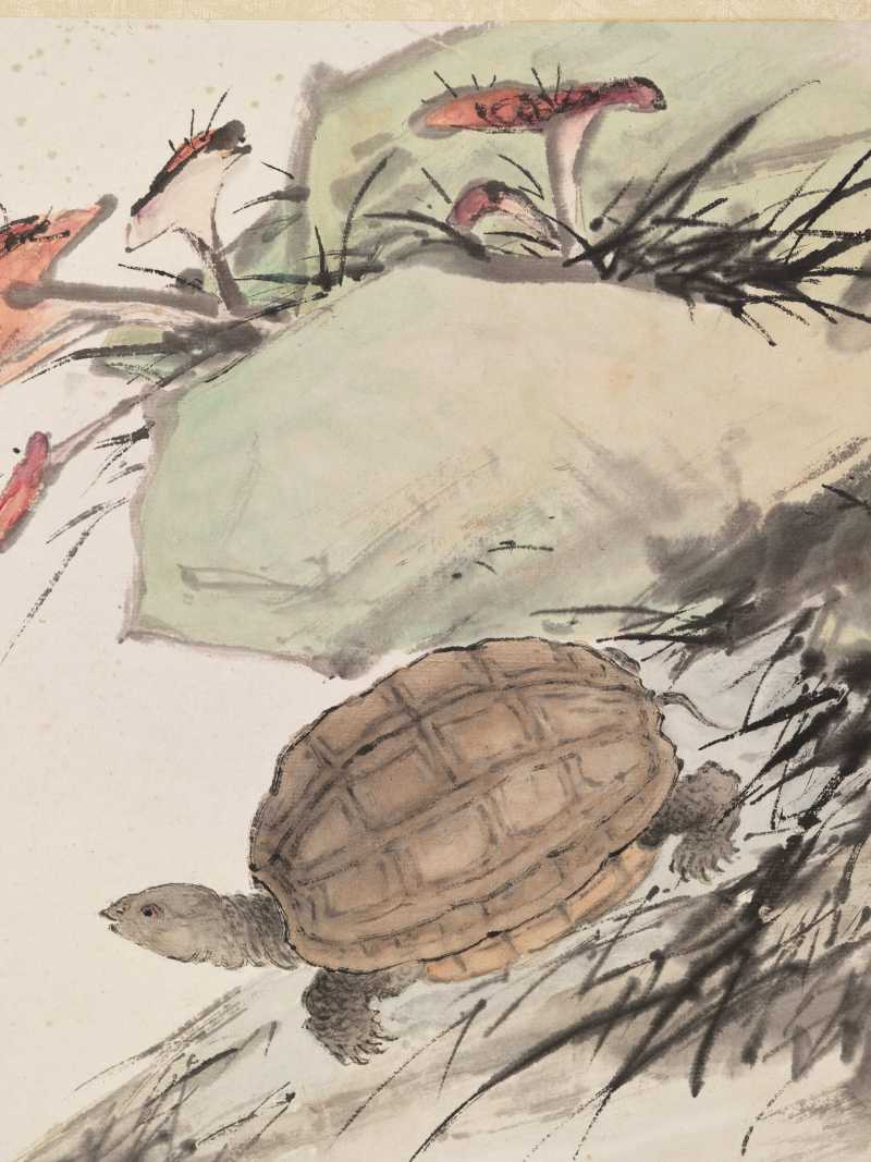 癸酉（1933年）、庚辰（1940年）、1941年作 朱文侯、叶潞渊、王师子等 各家花卉七帧 - 图17