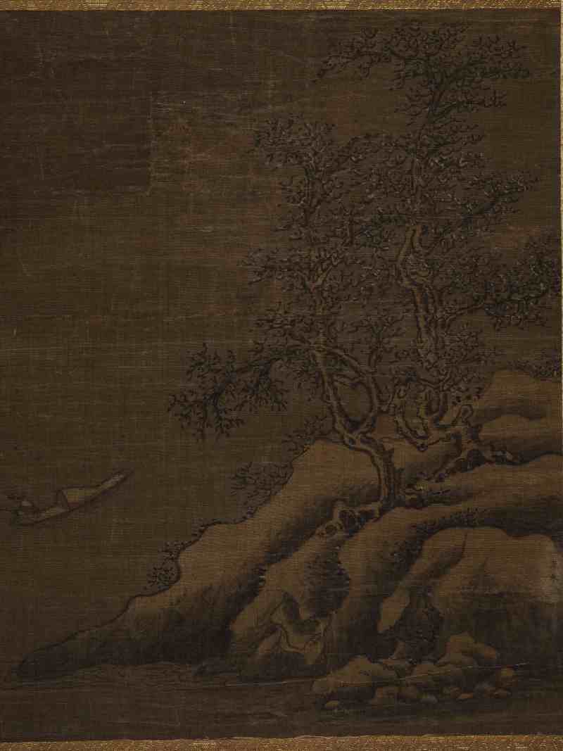 佚名 雪江垂钓图 - 图3