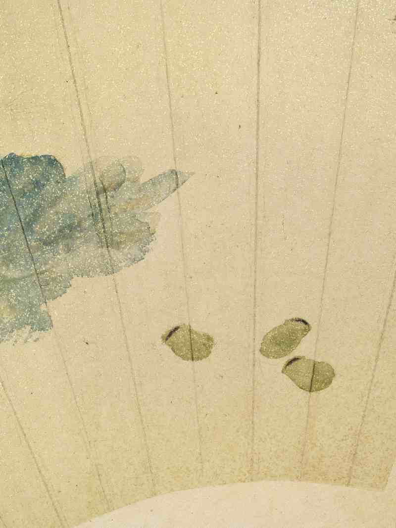 壬子（1852年）作 汤禄名 花果人物三帧 - 图4