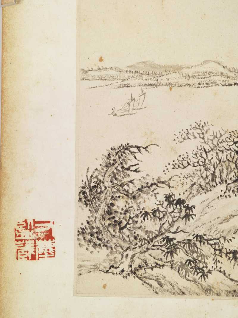 庚子（1780年）作 陆遵书 仿宋元山水册 - 图5