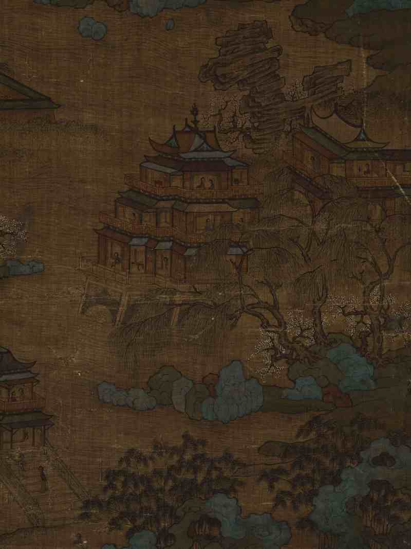 佚名 游春图 - 图4