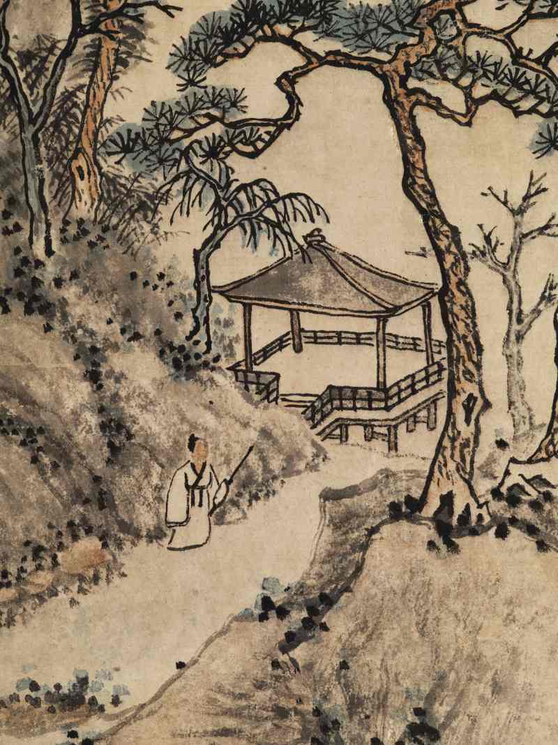 己亥（1719年）作 黄鼎（款） 秋岚晴翠图 - 图9