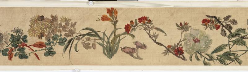 1737年作 黄慎（款） 花卉卷 - 图4