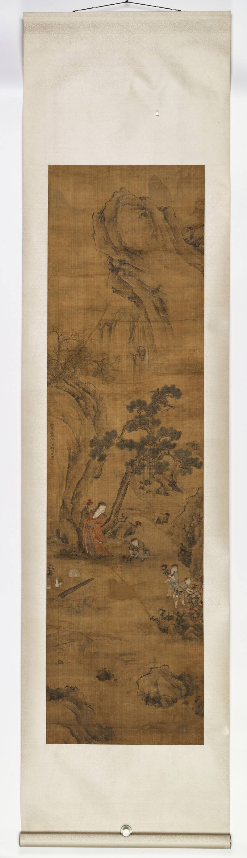 康熙丁亥（1707年）作 陈凯（款） 采药图 - 图2