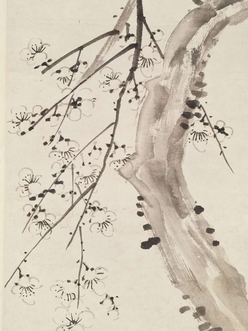 同治丁卯（1867年）作 董念芬 墨梅 - 图7