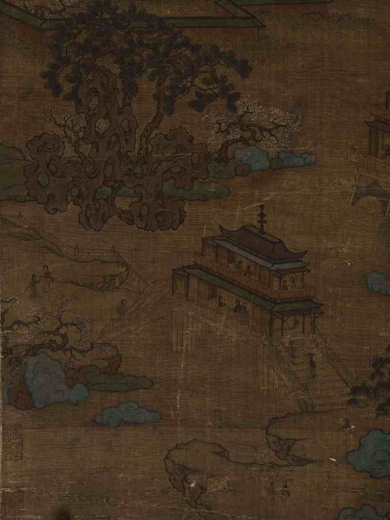 佚名 游春图 - 图5