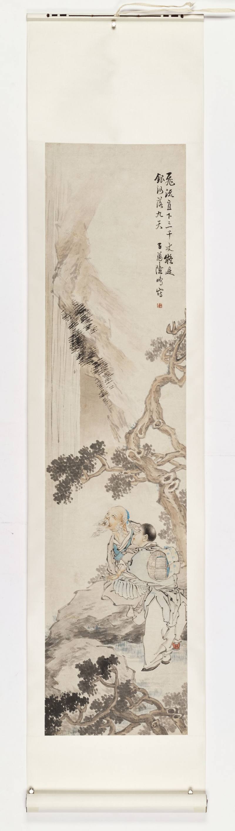 乙未（1895年）作 陆鹏 人物四屏 - 图2